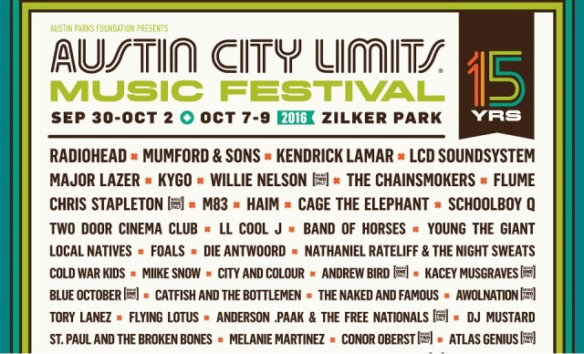 Acl Festival 16 Lineup Smack Madness